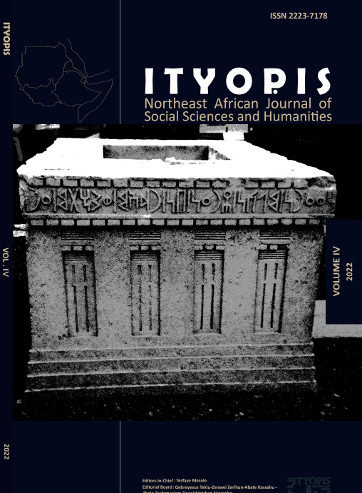 					View Vol. 4 No. 1 (2022): ITYOPIS: Northeast African Journal of Social Sciences and Humanities
				