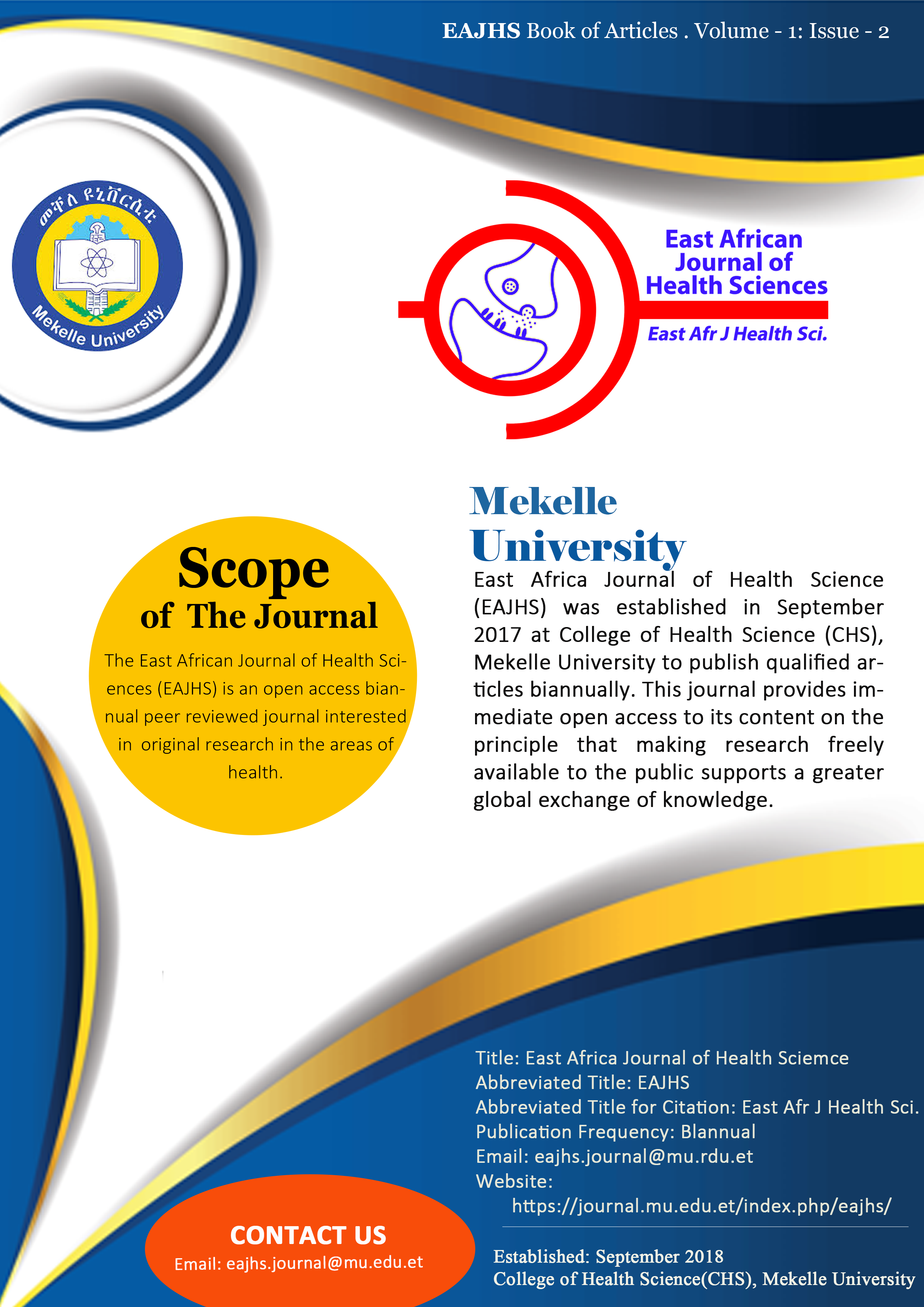 EAJHS Cover page